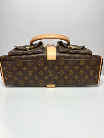 Louis Vuitton Manhattan GM Monogram Brow/Black Refurbished Pre-Owned Bag