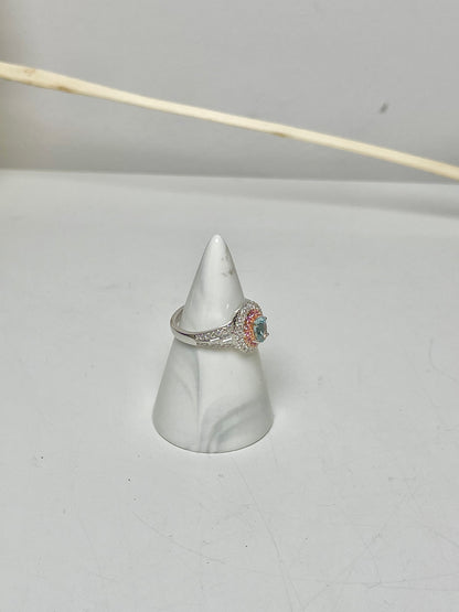 Sterling Silver Beroke Apatite Blue, Pink 7 Ring