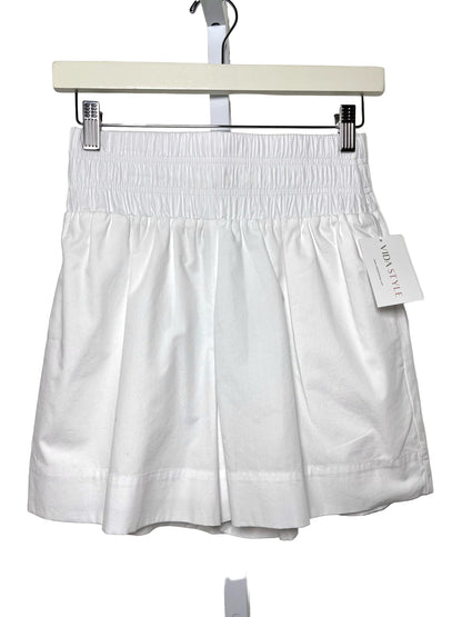 Women Size XS Hill House White Solid NWT Cotton Shorts