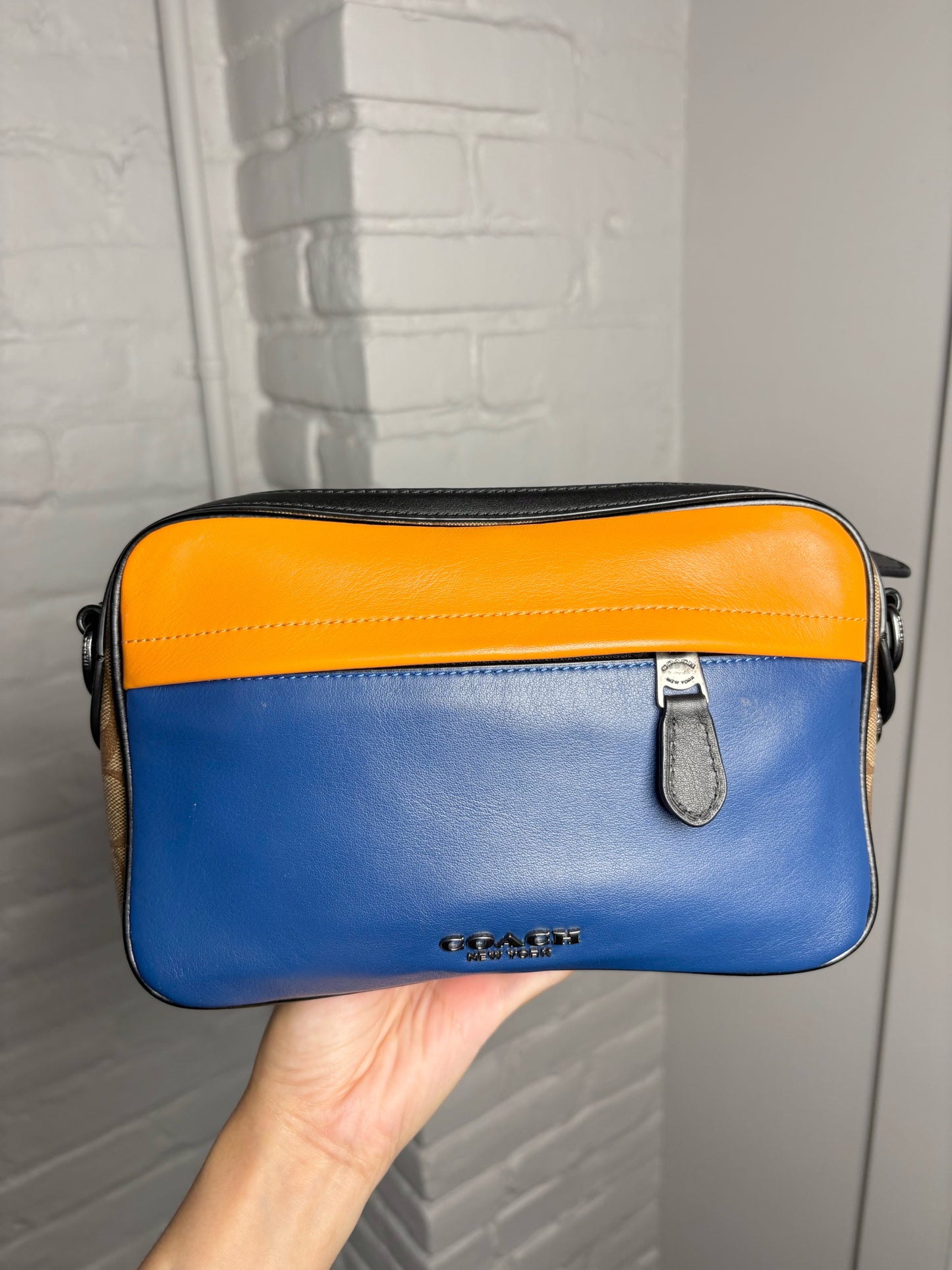 Coach Graham Crossbody Colorblock Signature Leather, Canvas