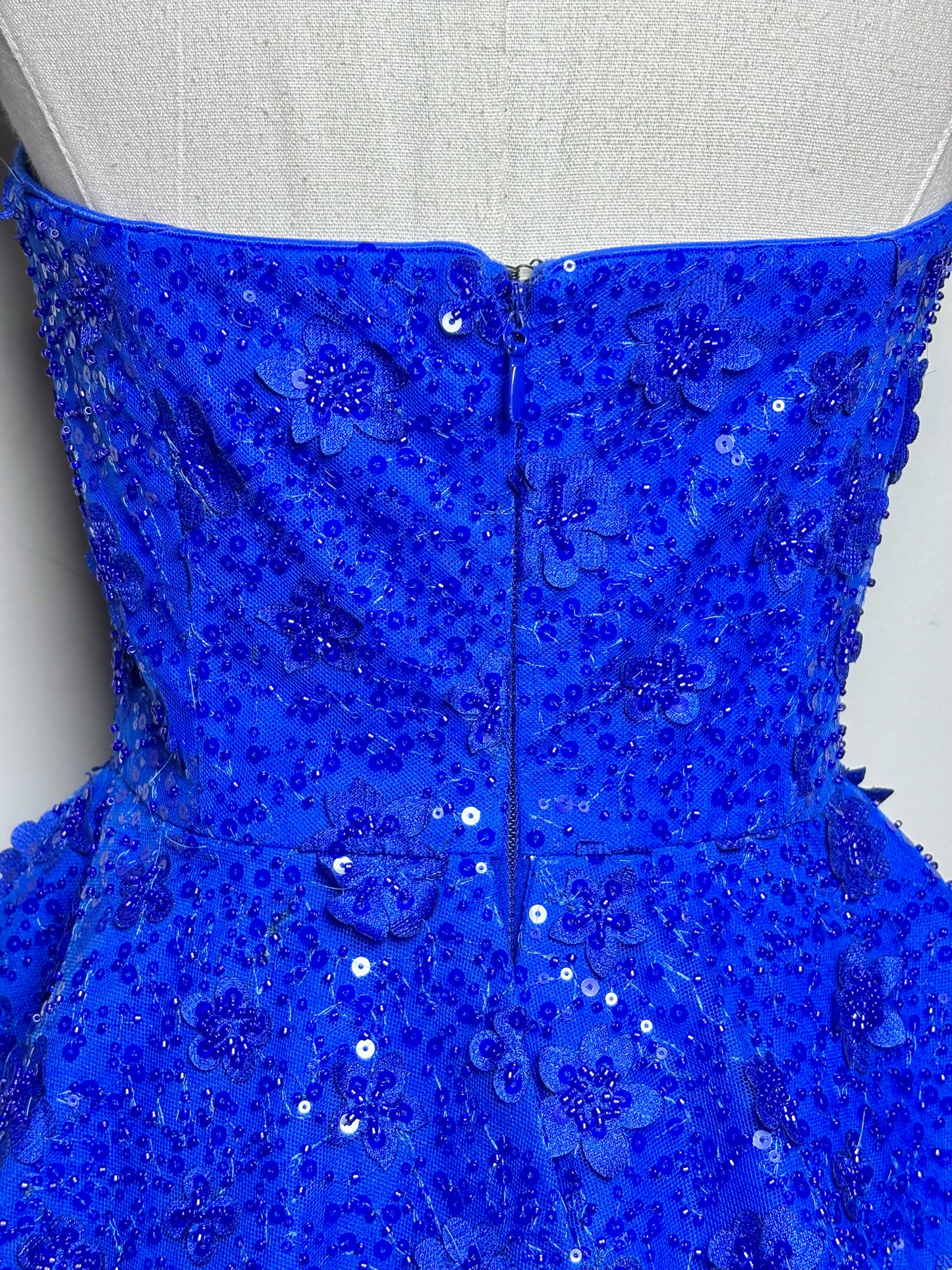 Women Size S Dress the Population Cobalt Blue Sequins Women's Dress