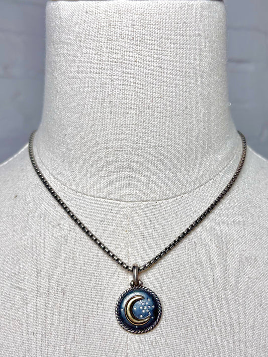 18K Gold-Finish David Yurman Diamond 18K Yellow Gold Necklace