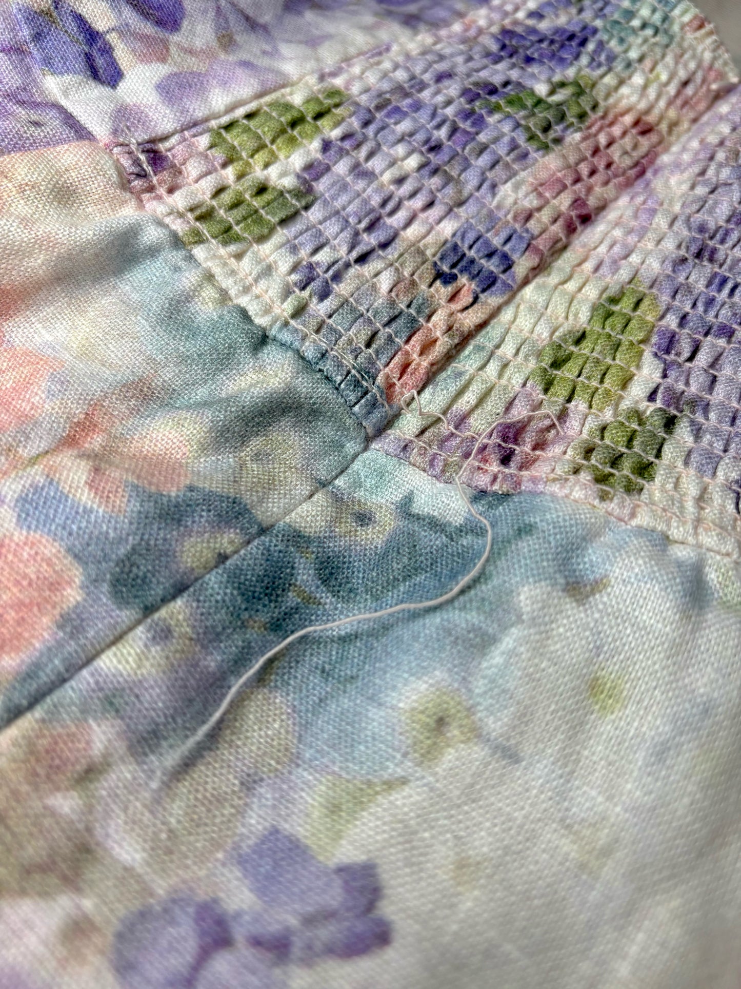 Women Size 1 Zimmermann White, Blue, Green, Pink Dawning Floral 100% Linen Dress