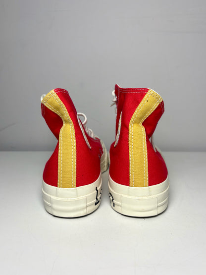 W Shoe Size 9.5 Converse Chuck Taylor Red Canvas Pre-owned, NWOT Sneakers