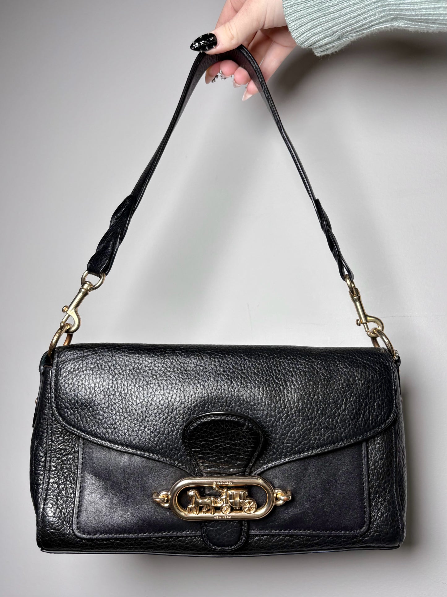 Coach 91105 Jade Shoulder Leather Pre-owned Purse