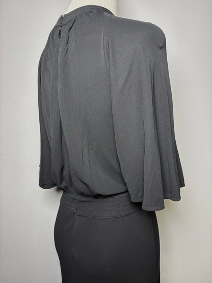 Women Size M Toteme Hamapden Fluid Midi Black Pre-owned, NWT Dress