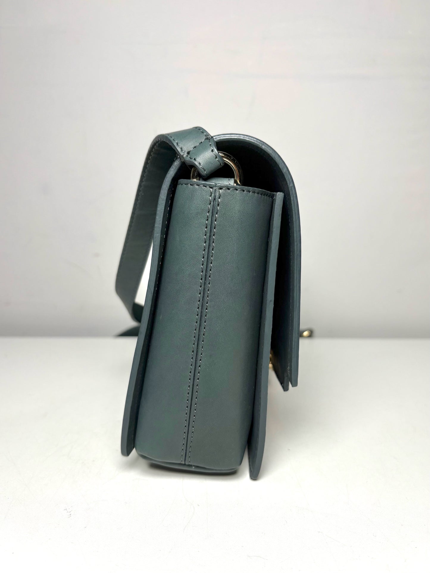 Lanvin Classic Pochette NWT Gray Calfskin Flap Purse