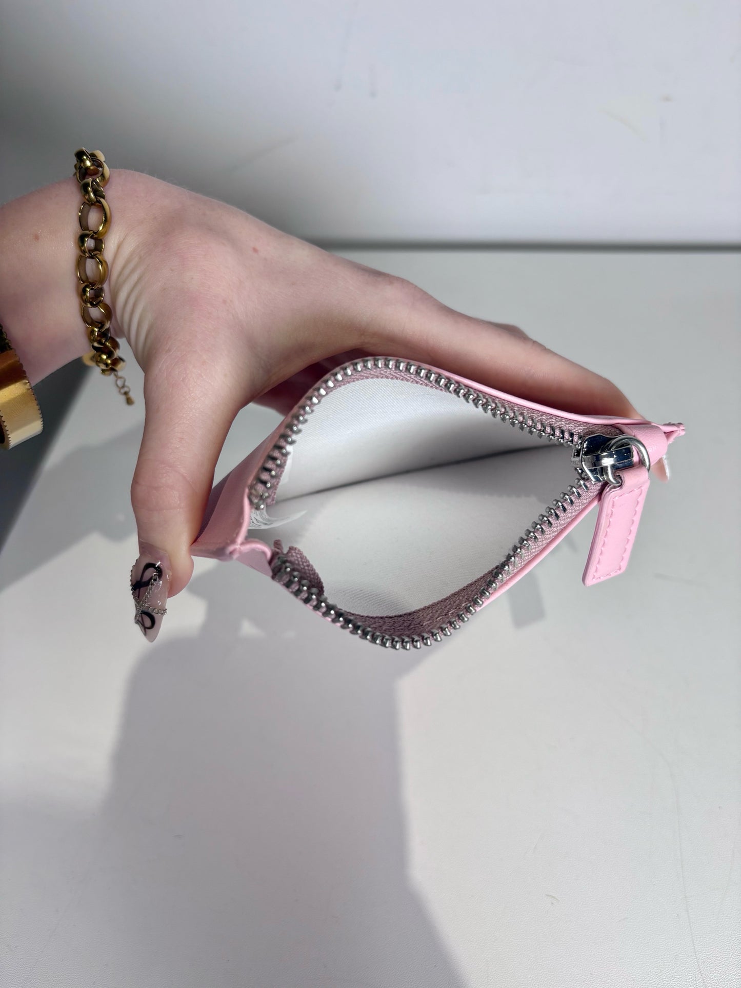Fiorucci 90% Apple Leather Angels Pink Mini Wallet Pre-Owned