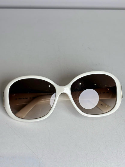 Fendi FS5236 Oversized Women's Pre-owned Cream Acetate Sunglasses