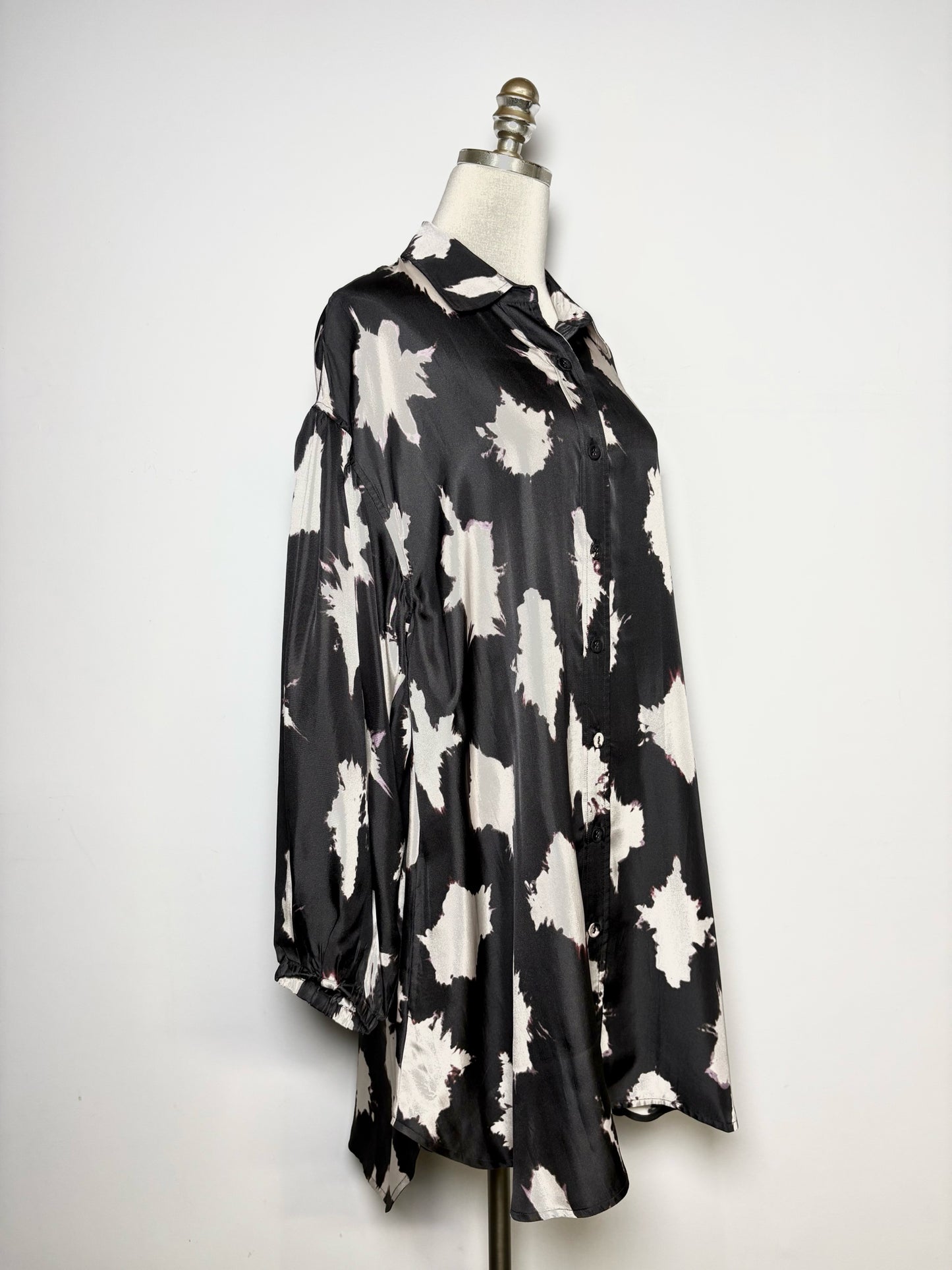 Women Size 8 Ulla Johnson Alejandra Black Print Pure Silk Pre-owned, NWT Dress