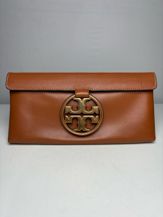 Women's Tory Burch Leather Pre-owned Brown Clutch Purse