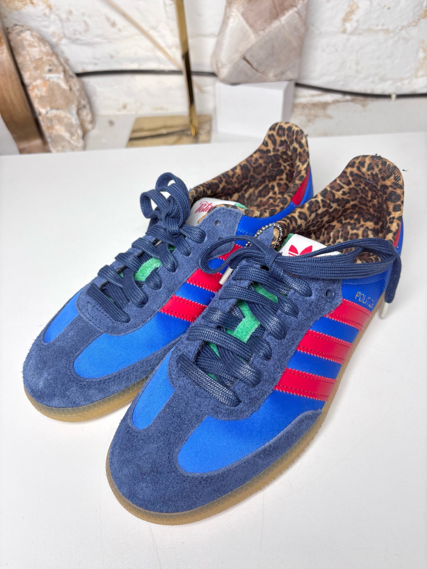 W Shoe Size 8 adidas x sneaker politics Blue, red, green, yellow NWT Sneakers