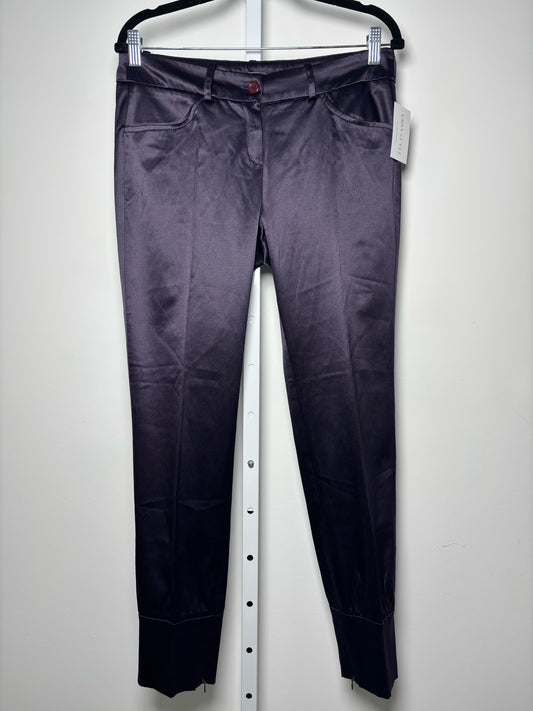 Women Size M No Label Purple Satin Jogger Pants