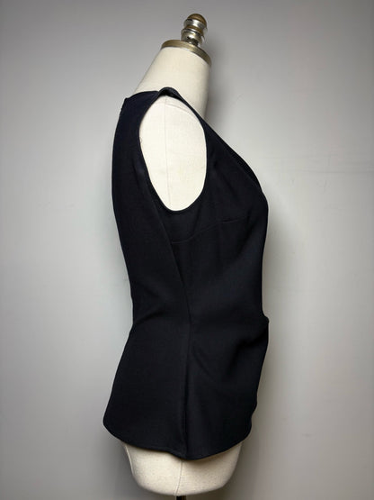 Women Size 38 (4 US) Jil Sander Black Sleeveless 100% Wool Pre-owned Top