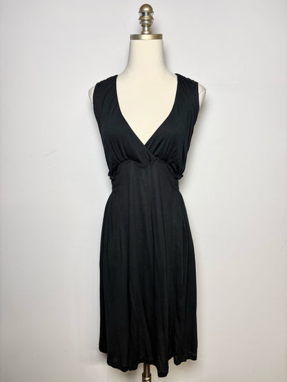 Women Size 8 (M) Miu Miu Black Solid Jersey Knit Pre-owned Dress