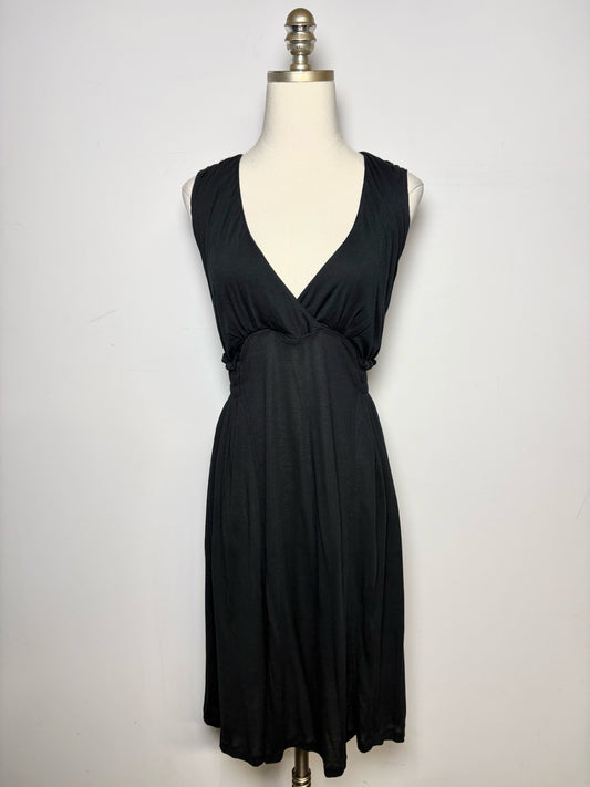 Women Size 8 (M) Miu Miu Black Solid Jersey Knit Pre-owned Dress