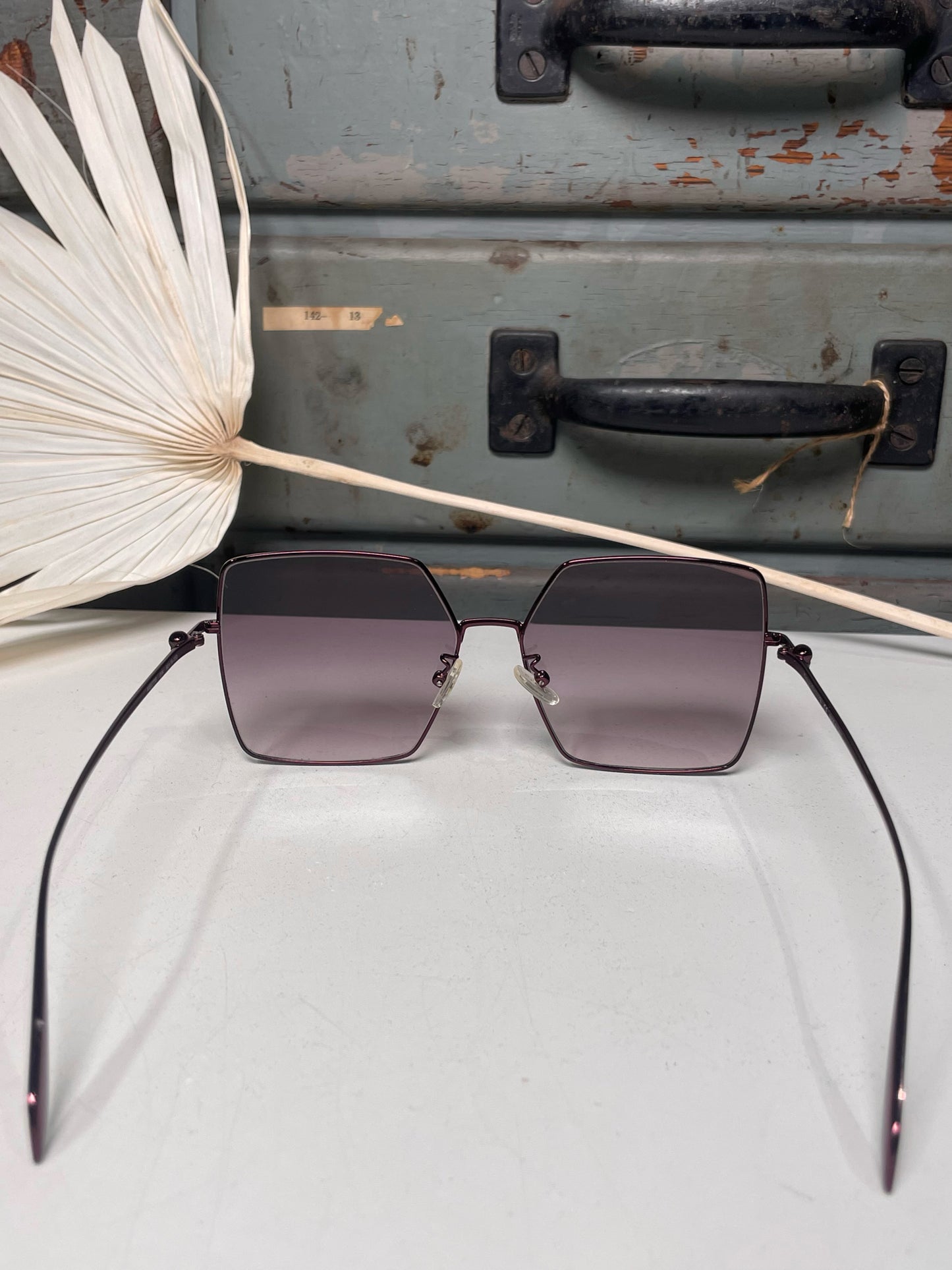 Metal Alexander McQueen Burgundy AM0273S Sunglasses