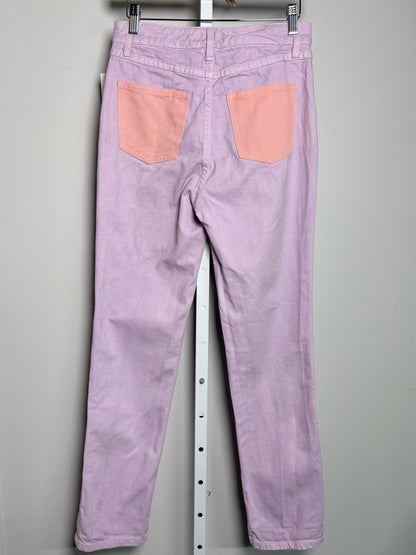 Women Size 26 (4) Staud Purple Pink Pocket Jeans