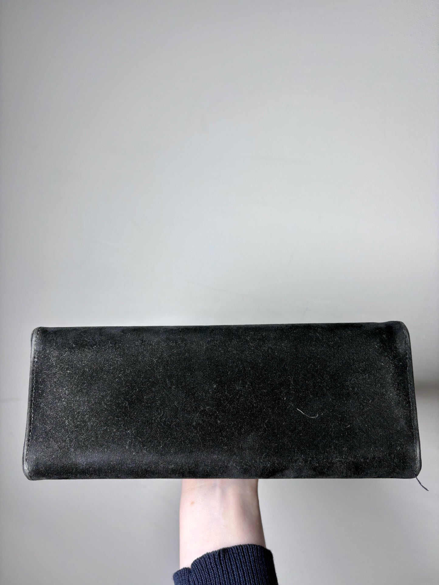 Cabrelli Black Suede Vintage Pre-owned Small Purse