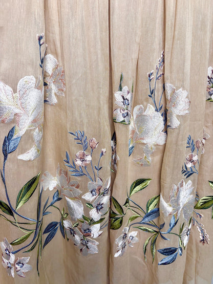 Women Size 10 Christy Lynn Tan Embroidered Skirt