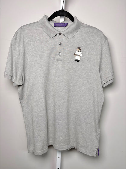 Mens Size L Ralph Lauren Purple Label Gray Solid Men's Shirt