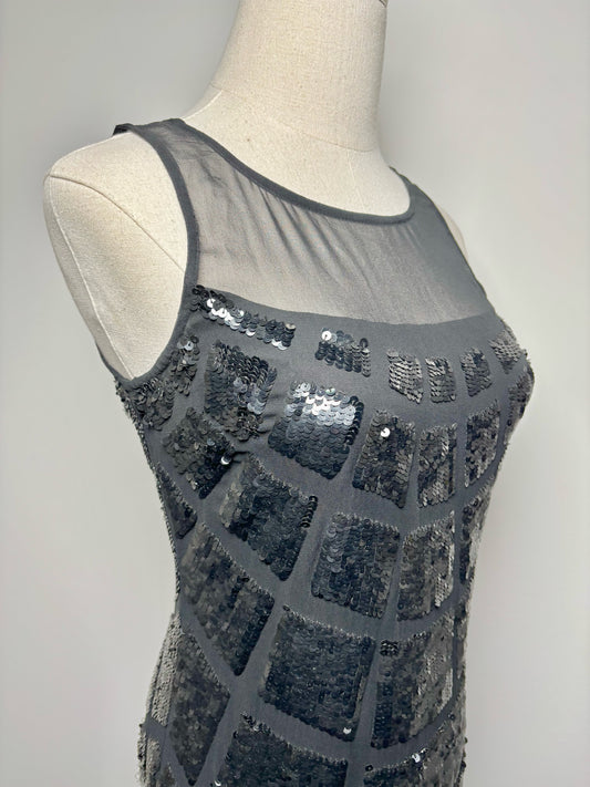 Women Size 0 Tracy Reese Black Sequins Dress