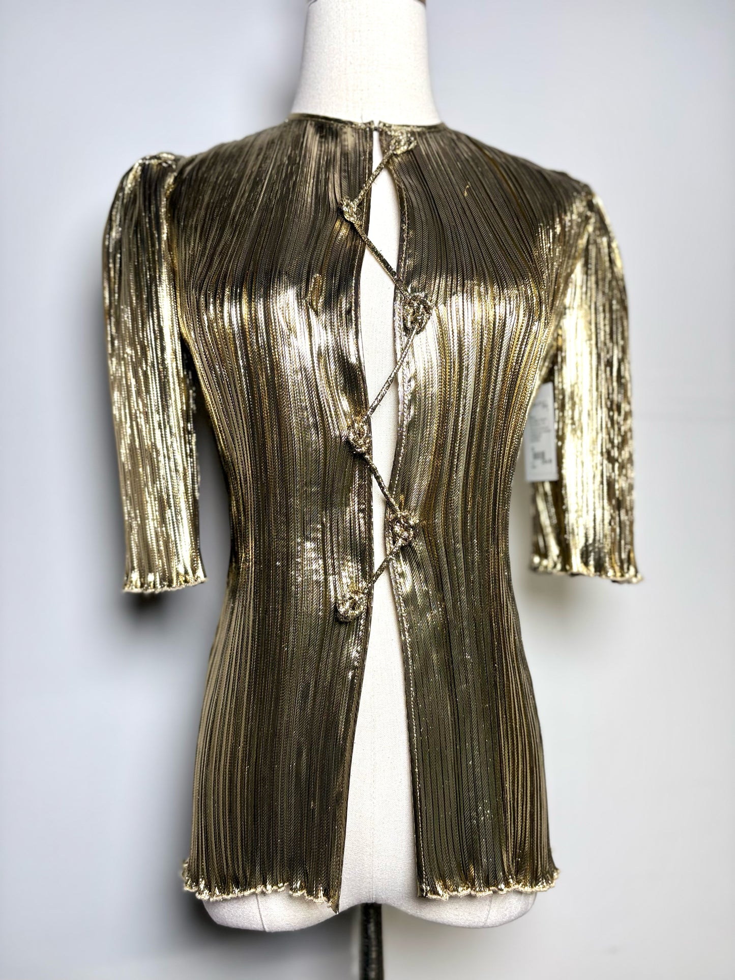 Women Size 36 Altuzarra Gold Metallic Top