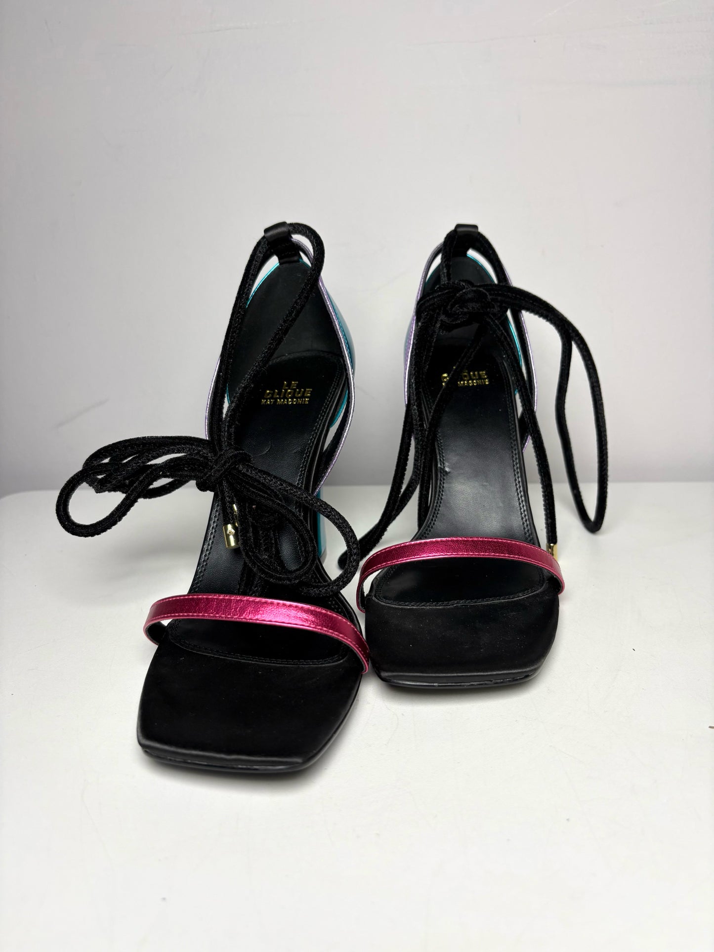 W Shoe Size 10 Le Clique by Kat Maconie Black Leather NWT Heels