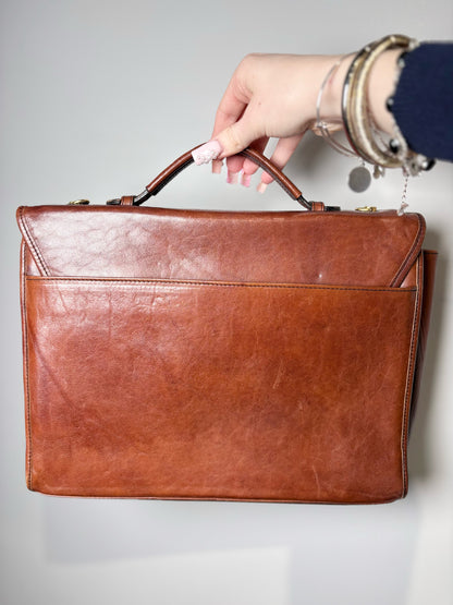 Men's Oroton  Leather Cognac Small Briefase