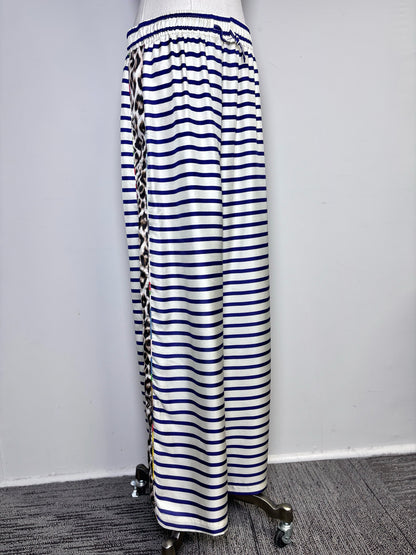 Women Size 2 La Prestic Ouiston Cream, Blue Striped, Animal Print 2 Piece Set