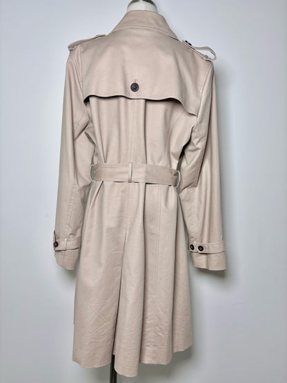 Women Size 14 Hobbs Khaki Solid Coat