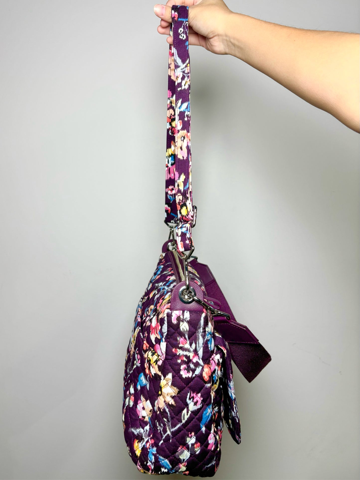 Plum Vera Bradley Floral Purse