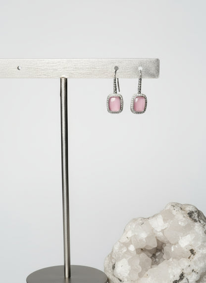 David Yurman Mother of Pearl, Pave' Diamonds Sterling Silver Earrings
