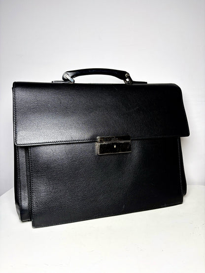 Men's Gucci Classic Leather Brown Briefase