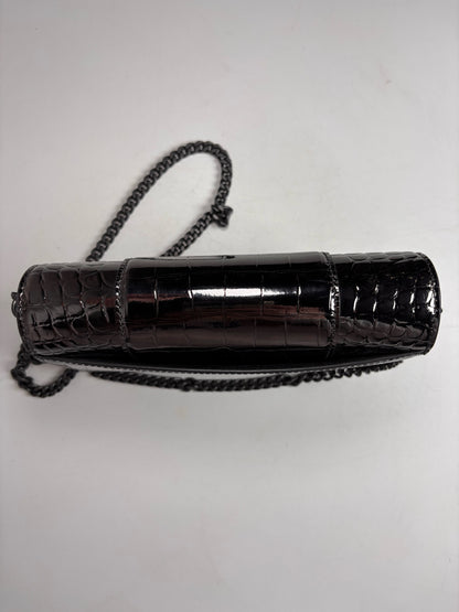 Balenciaga Gunmetal Hourglass Wallet on Chain NWOT Pre-owned
