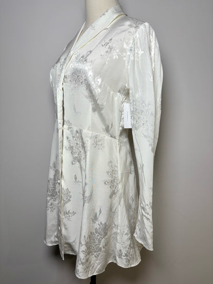 Women Size S Caroline Constas White Solid Viscose Dress