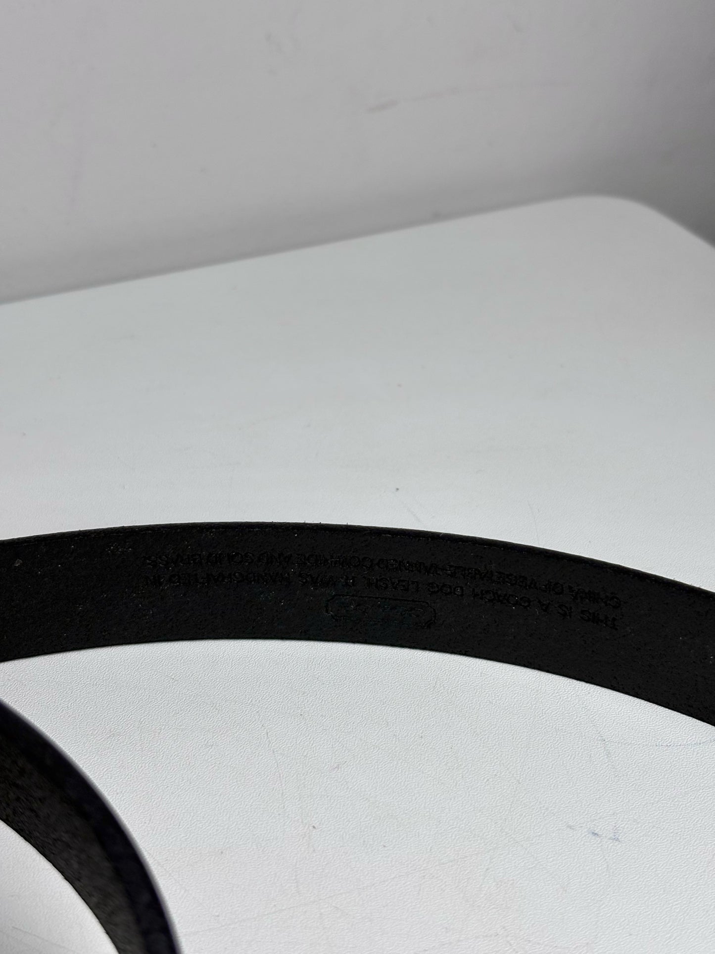 Misc. Accessory Coach Black Cowhide Leather Dog Collar & Leash