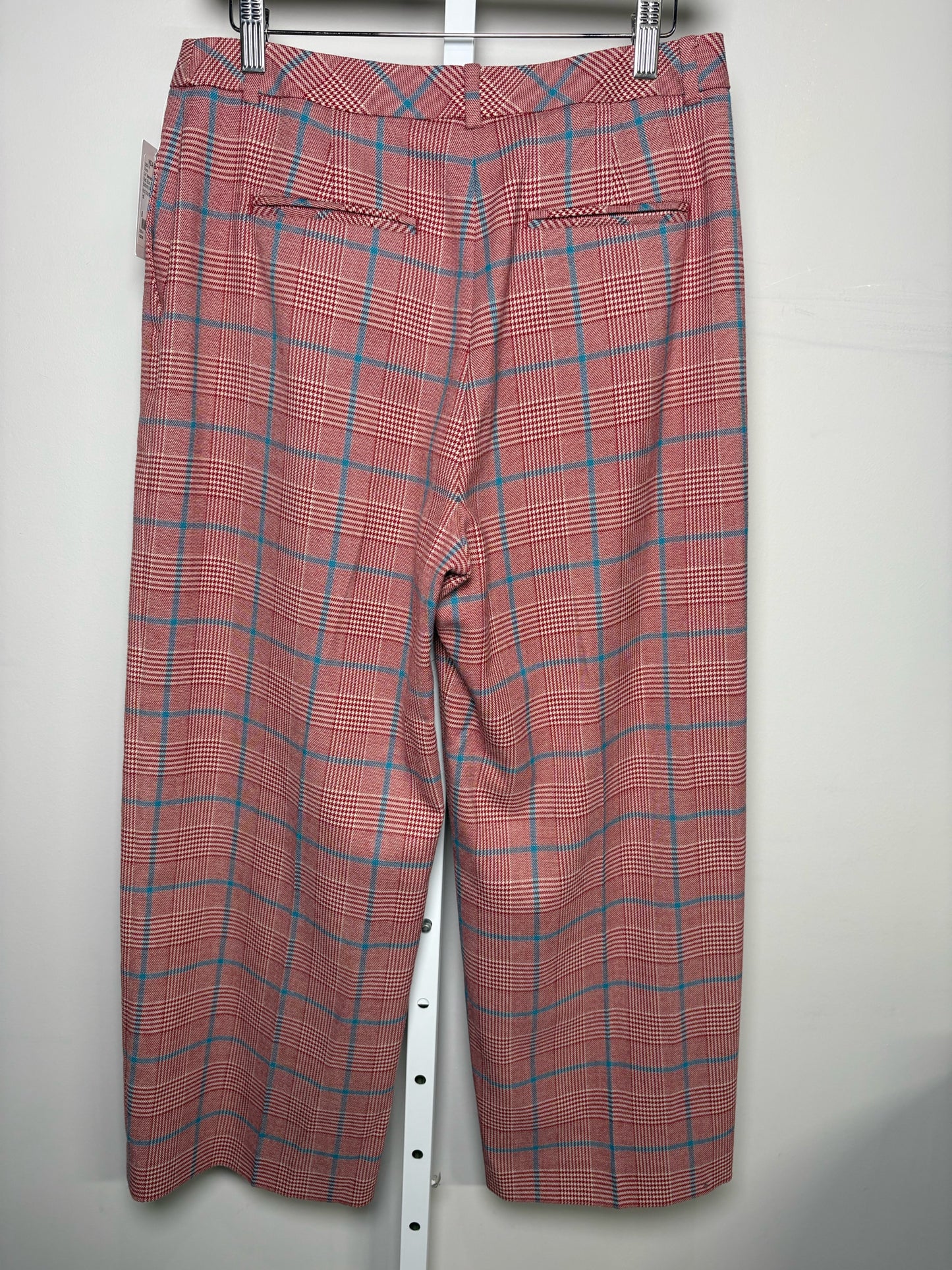 Women Size 8 L.K. Bennett Red, Blue Plaid Pants