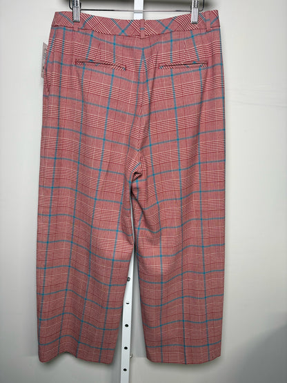 Women Size 8 L.K. Bennett Red, Blue Plaid Pants