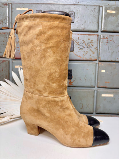 W Shoe Size 39 (8.5 US) Rupert Sanderson Khaki Suede Boots