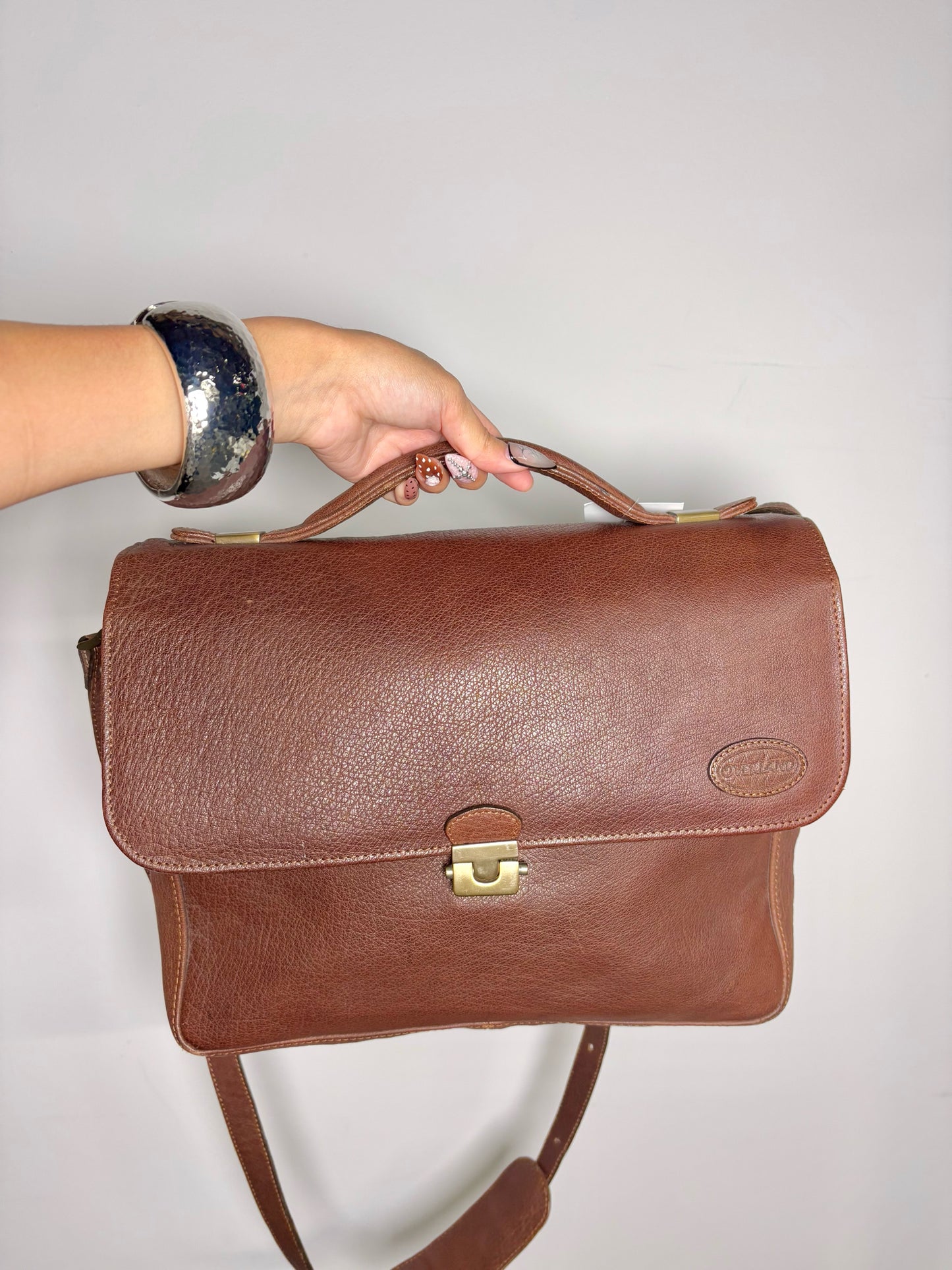 Leather Vintage Overland Briefcase