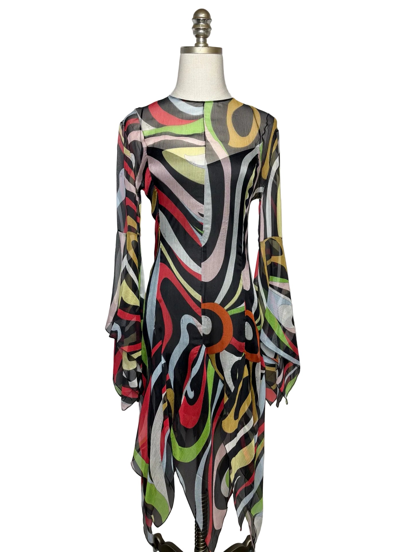 paisley dresses for women Unique Vintage Pink Paisley Maxi Dress L/12-14