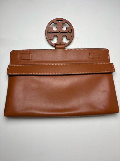 Women's Tory Burch Leather Pre-owned Brown Clutch Purse