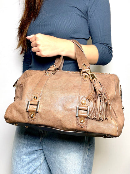 Juicy Couture Solid Pre-owned Brown Goat Leather Medium Purse