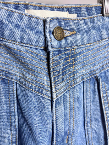 Women Size 2 (S) Kivari Celene Medium Blue Cotton Pre-owned Shorts