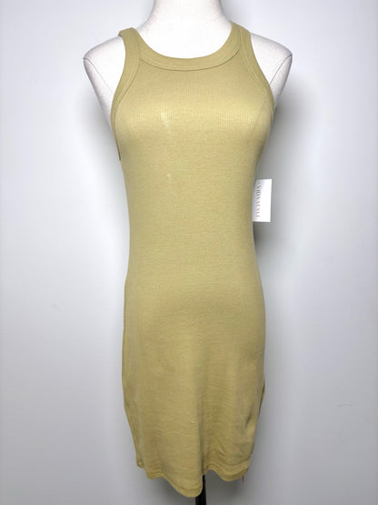 Women Size S Reformation Olive Green Solid Organic Cotton, Spandex NWT Dress
