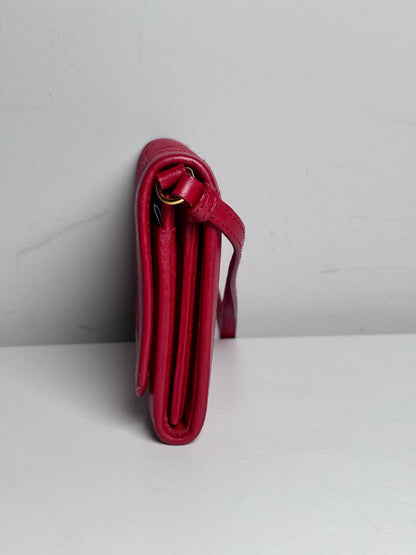 Prada Nylon Pre-owned Red Small Wallet