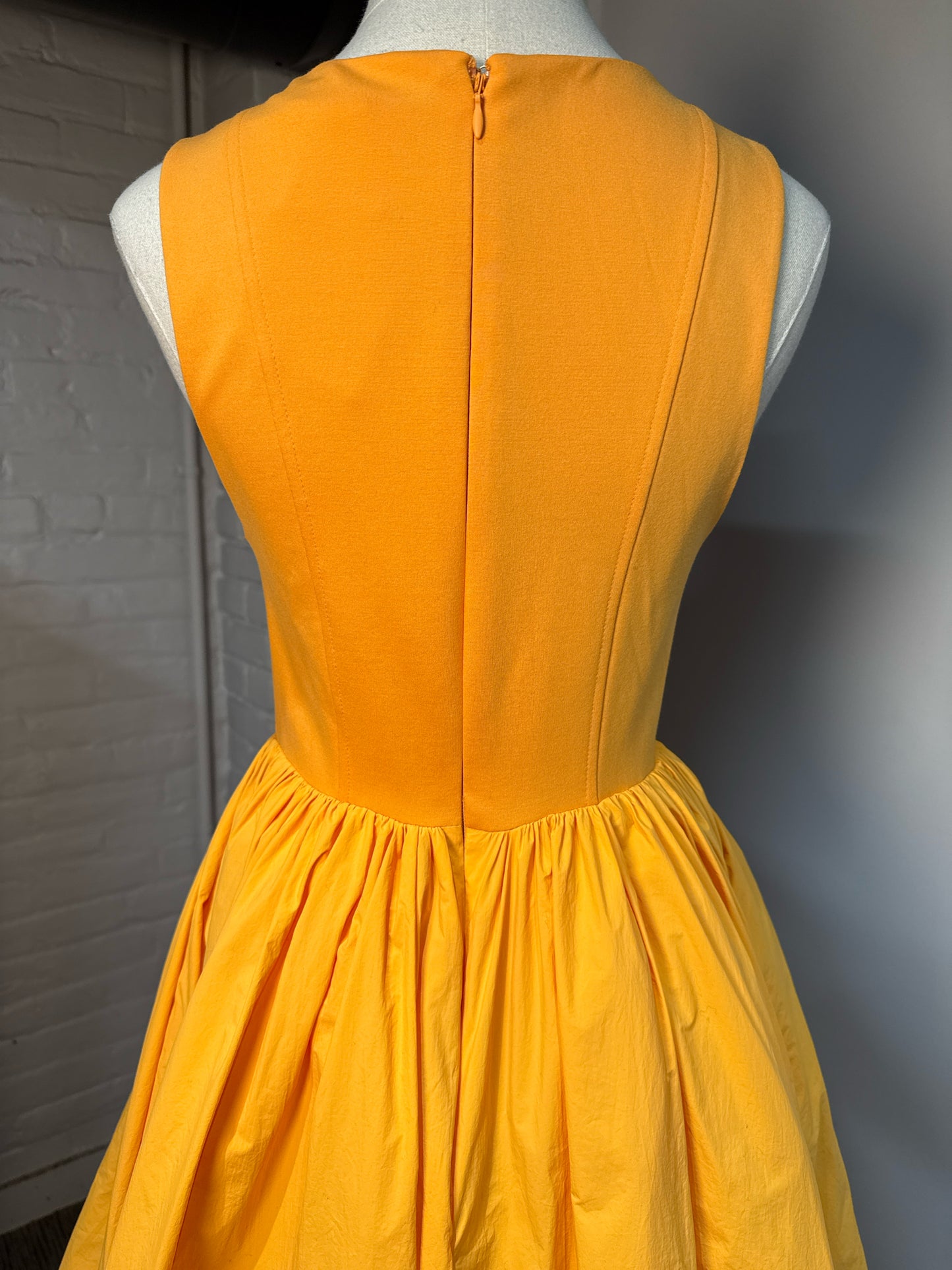 Women Size S BHLDN Orange Josie Scoop Neck NWT Dress