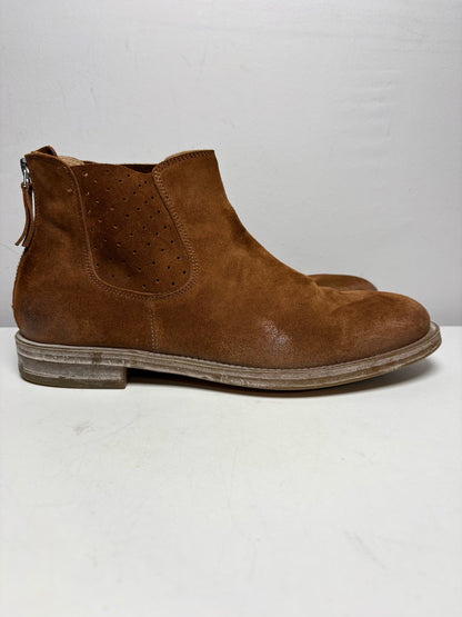 Men's Shoe Size 41 (US 8–8.5) MOMA Cognac Leather & Suede Pre-Owned Boots