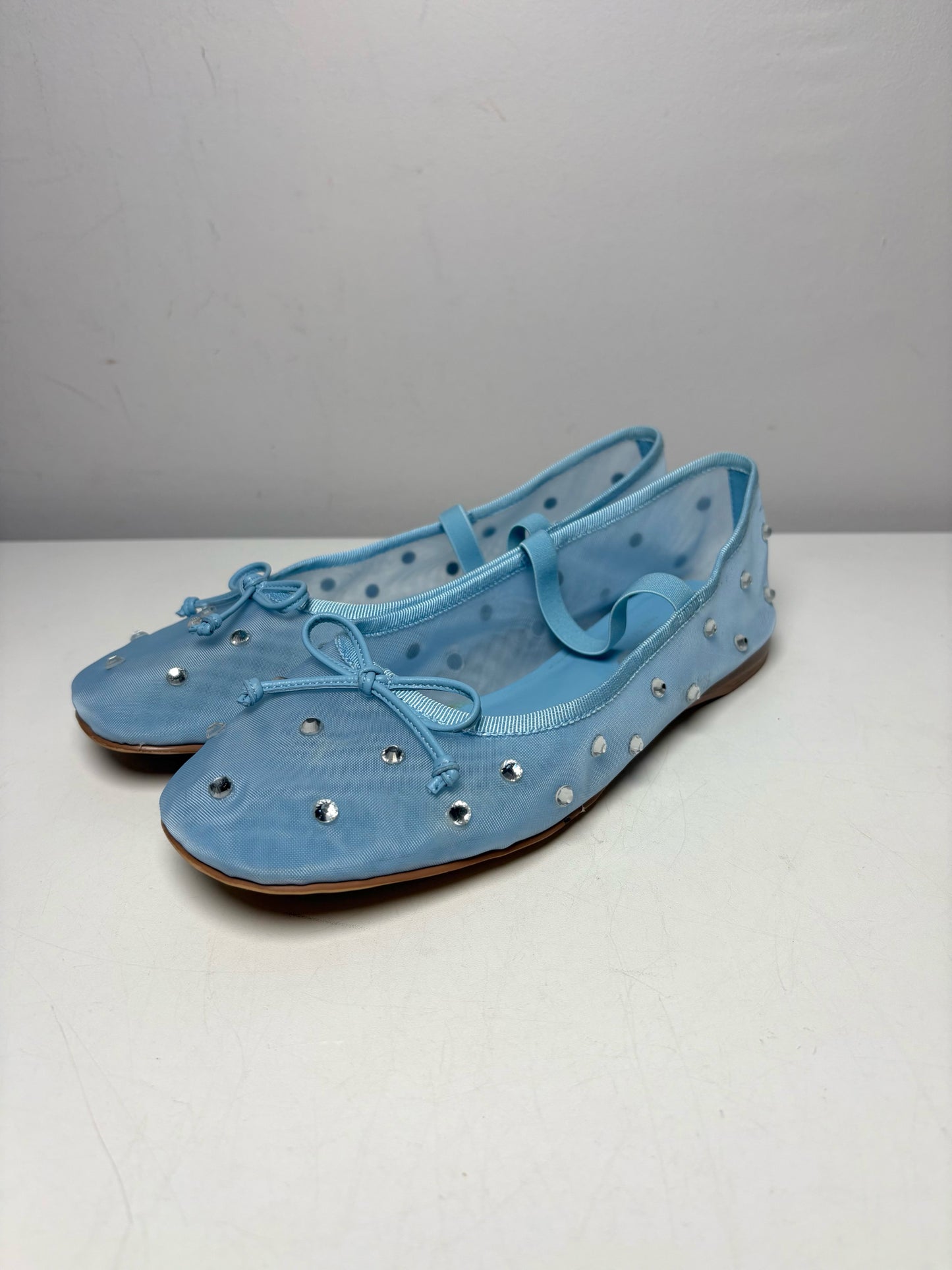 W Shoe Size 7 Jeffrey Campbell Light Blue Synthetic (Unknown) Women's Flats
